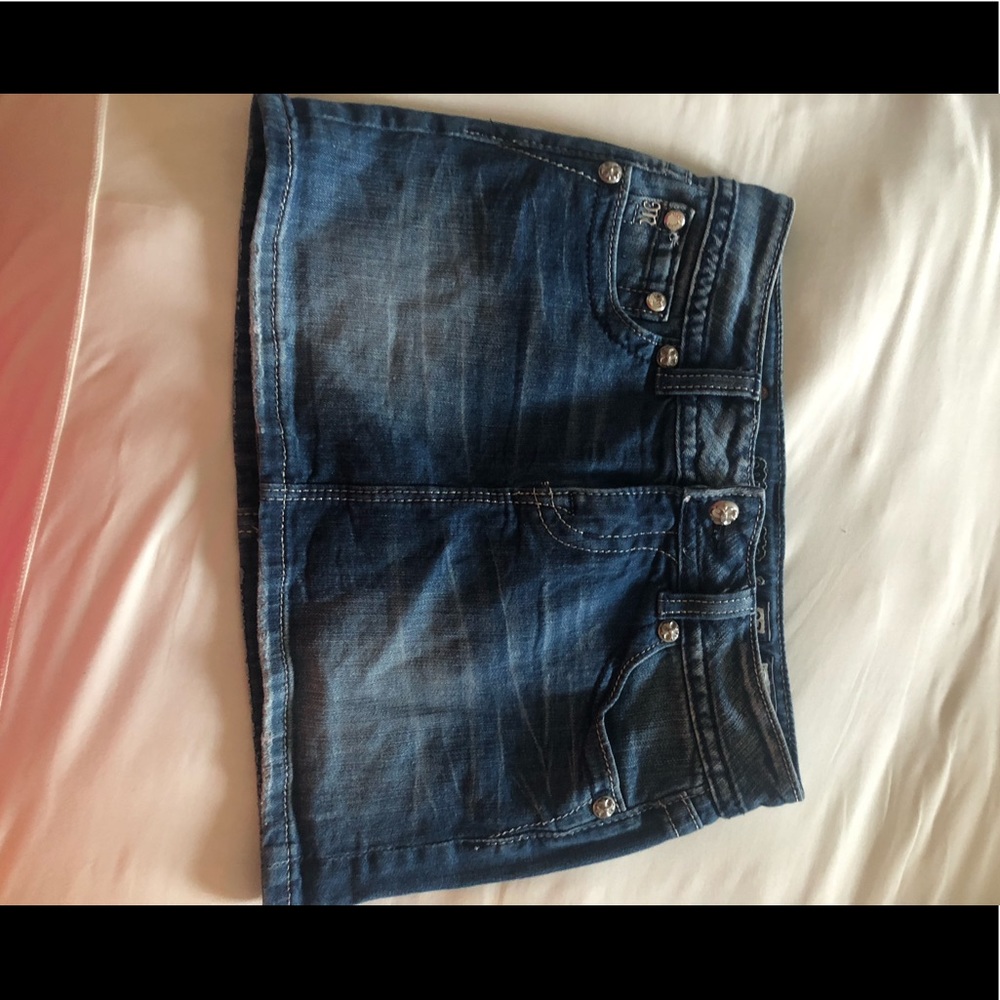 Miss Me denim mini shirt size 27